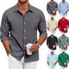 Men's Loose-fitting Casual Button-down Long-sleeved Shirt