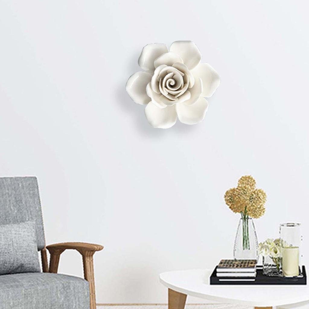 Подвесная стена 3D керамический цветок настенный декор искусственный цветок для офиса дома керамические цветы ручной работы скульптура подвесной декор