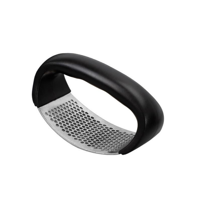 Stainless Steel Manual Garlic Press, Peeler & Crusher Tool for Home Use