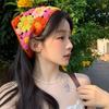 Hair Band Triangle Turban Floral Women Hair Scarf Sweet Crochet Bandana Girls