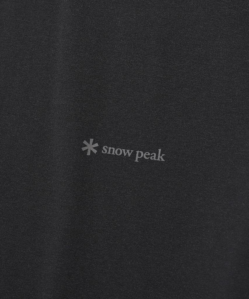 Snow Peak Футболка с надписью, быстросохнущая, с коротким рукавом, GS-S26MMTTS18, Футболка, Короткий рукав, Мужская/Женская, ТЕМНО-СЕРЫЙ, 2XL