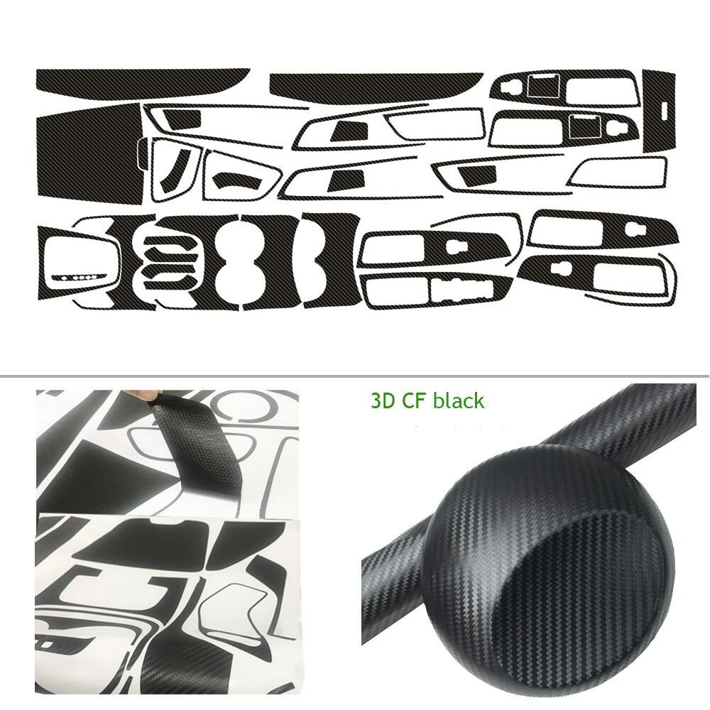 For Ford Edge 2015-2018 Interior Central Control Panel Door Handle 5D Carbon Fiber Sticker Decals Car styling Accessorie