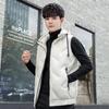 Autumn and Winter Men's Hooded Down Jacket 80 White Duck Down Vest Trendy Brand Casual Short Coat Waistcoat Vest for Men
