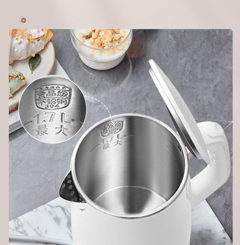 1.7L Double-Layer Insulation Electric Kettle