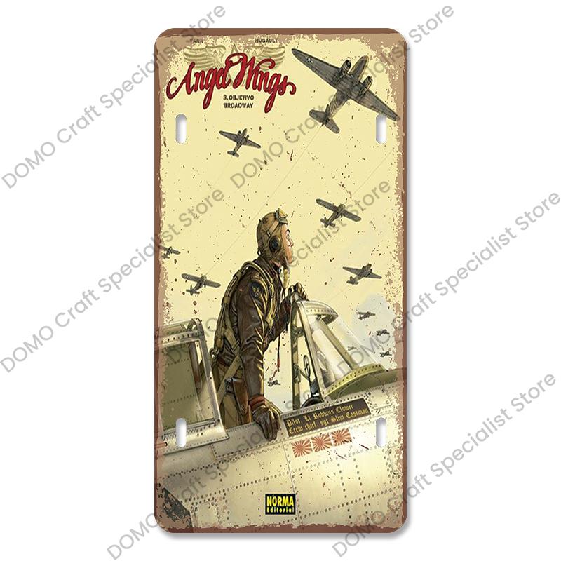 Авиагонки Металлическая Табличка Жестяная Вывеска Ретро Лучший Стрелок Самолет Металлический Постер Гараж Клуб Бар Домашнее Настенное Украшение 15x30см