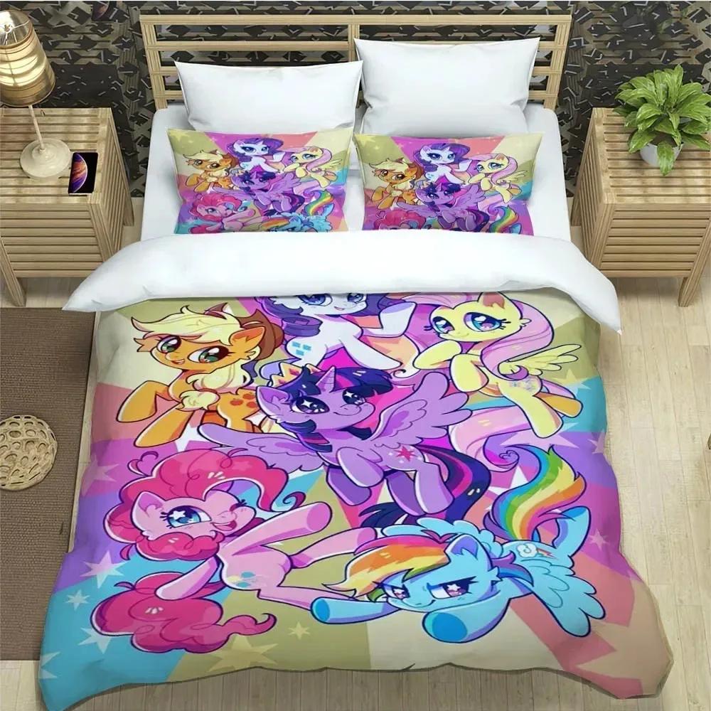 Мультяшные Постельные наборы Мои Маленькие Пони изысканный набор постельных принадлежностей пододеяльник набор одеяло постельный набор роскошный подарок на день рождения