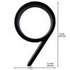 New Floating House Numbers Creative Modern Zinc Number Self Adhesive Door Sign Outdoor Mailbox Apartment Home Decorations