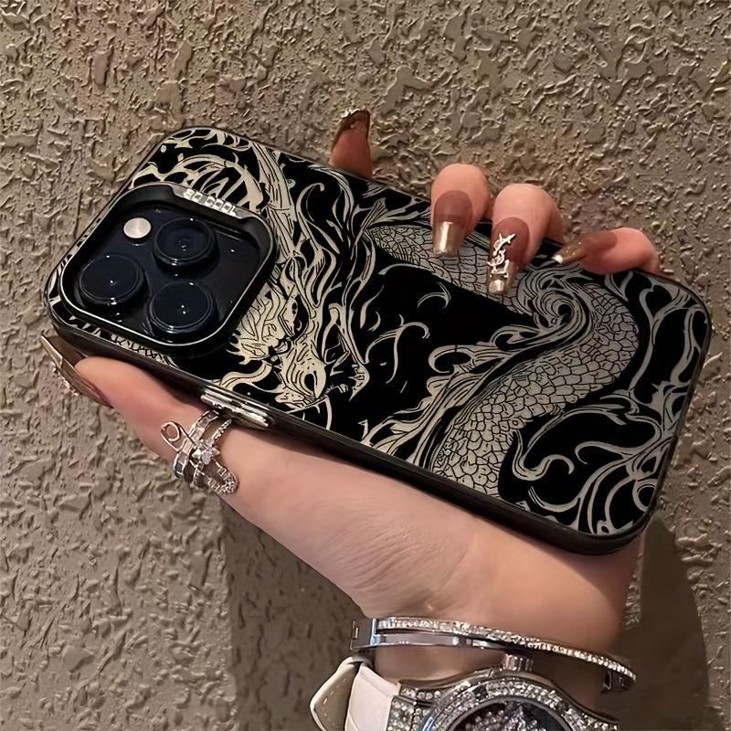 Самозаряжающийся чехол с китайским драконом для iPhone 16/15/14/13/12/11