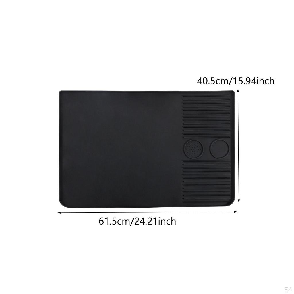 Силиконовый коврик для кофейной станции, нескользящий дизайн для использования в баре на кухне