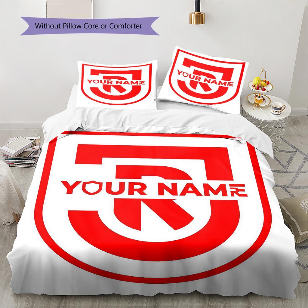 Ssv Jahn Regensburg Custom Name Pattern Bedding Quilt Set Quilt Cover Pillowcase Home Birthday Gift(1 * duvet cover + 2 * pillowcase, without core)