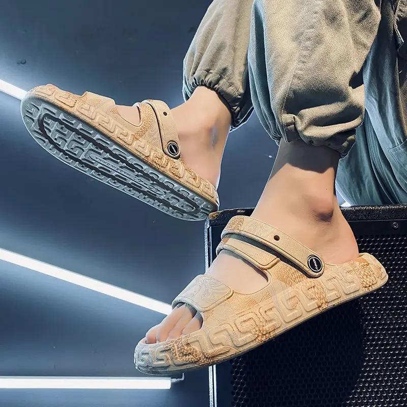 Outdoor Eva Sandals Man Beach Platform Slippers for Men Low Price Comfortable 2025 Style Cheap Liquidation Trend Shoes