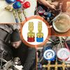 1/2Pcs Auto Off R1234YF Quick Coupler Adapter AC Hose Fitting Connectors  R1234YF To R134A