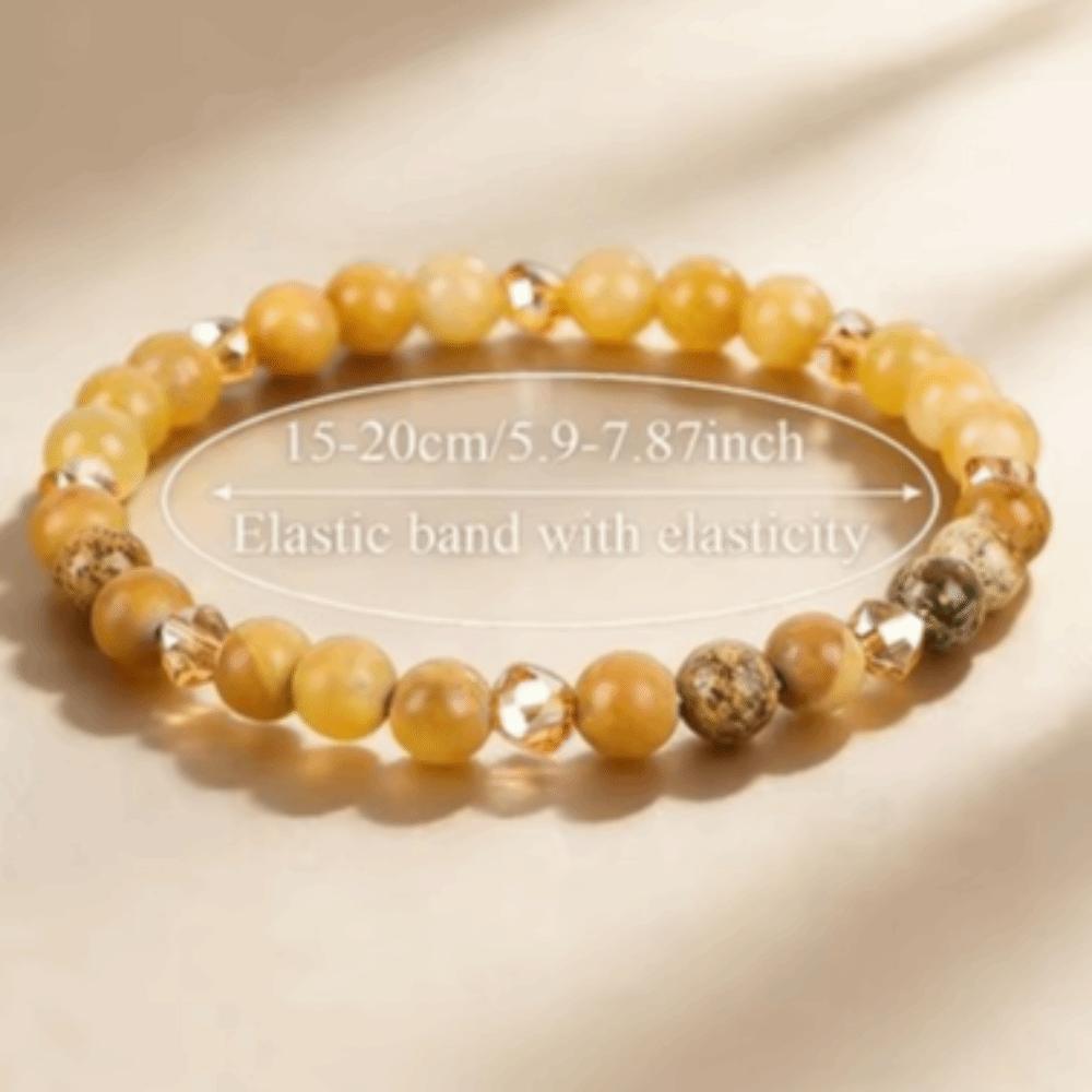 Браслет из натурального камня цитрина, изготовленный вручную, с бусинами 6 мм, браслет-цепочка для пары, парный