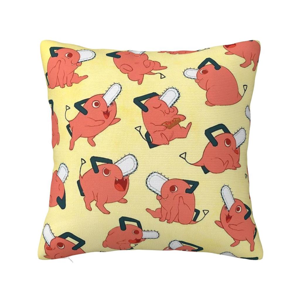Anime Chainsaw Man Square Pillow Cases Cushion Cover Awesome Zippered Decor Throw Pillow Case Cover for Car