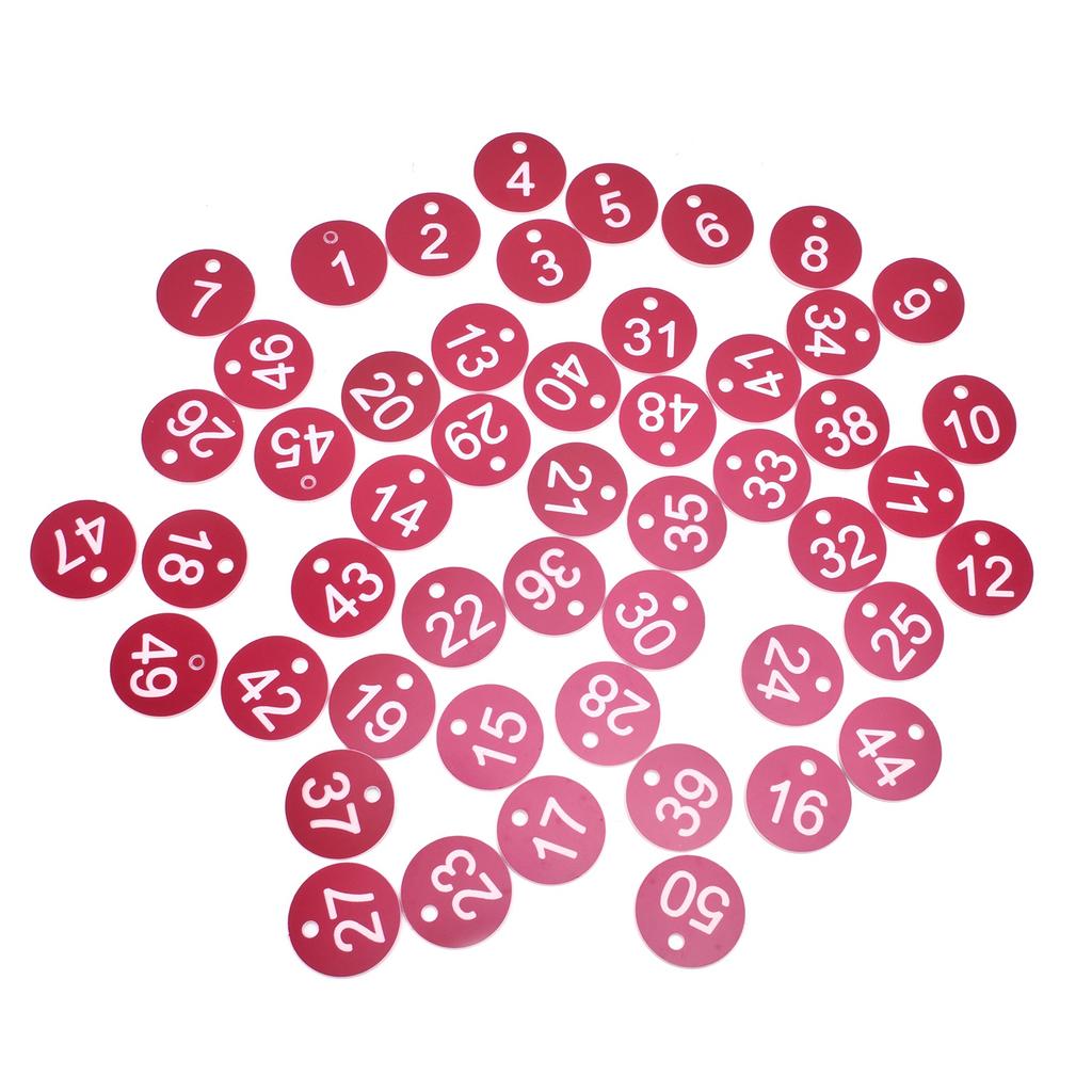 50 шт. пронумерованная этикетка пронумерованная бирка для фермы скотоводство пчеловодство разведение принадлежности 1-50 красный