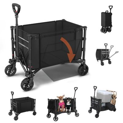 Чехол для хранения Housolution Carry с большой грузоподъемностью, складной, для кемпинга, схождения, свободного положения, черный, 120 л, 100 кг, тележка,