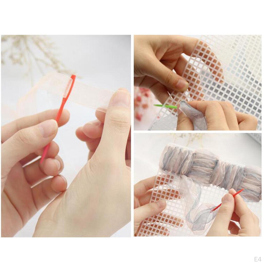 Прозрачные прямоугольные листы холста для вышивания сумок, вязаных крючком проектов