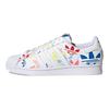 adidas Superstar Allover Trefoil - Белые мульти-унисекс кроссовки Cloud-White Gold-Metallic H00183