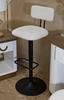 Bar Stool With Lift Light White Cm 41X47,5X85-106,5(Seat Cm 61-83) Set 2Pcs