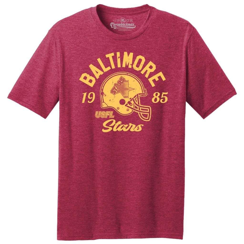 Футболка TRI-BLEND Baltimore Stars 1985 USFL Football