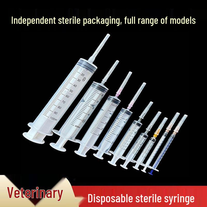 Veterinary Disposable Sterile Syringe Needle Tube Injector for Feeding and Infusion