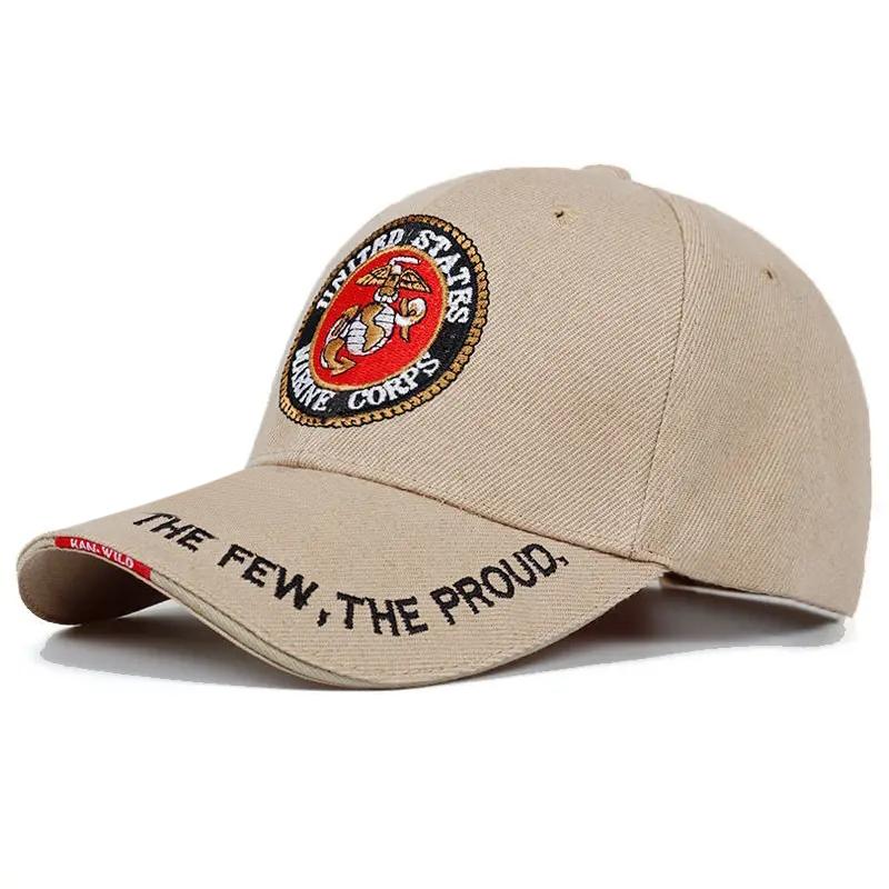 Fashion United States Marine Corps Baseball Cap Letter Embroidered Hip Hop Hats Outdoor Sports Caps Bone Marine Seals Hats