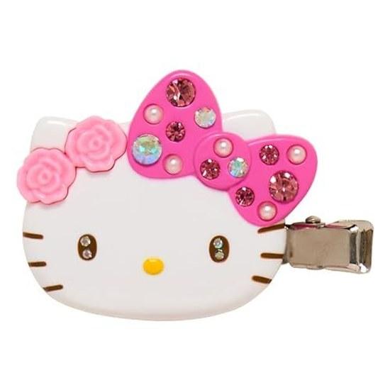 Sanrio Front Hair Clip Deluxe Hello Kitty Pink 086193