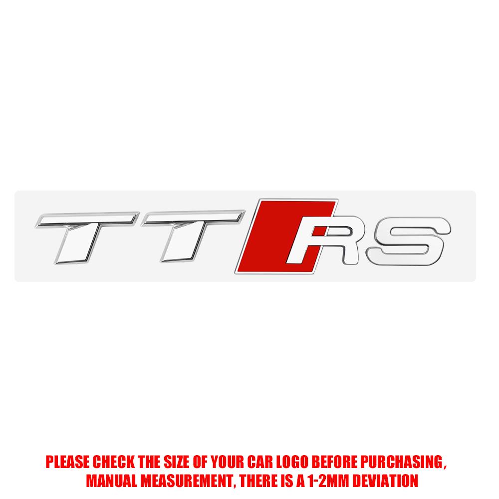 3D ABS Emblem Car Body Rear Trunk Sticker Badge Decoration Center Cover For Audi TT A4 B8 A3 8P A6 C7 8V B9 B7 B6 C6 A5 S6 RS8 S