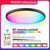 New Ceiling Lamp Rgbcw Full-Color Dimming Color Intelligent Rf Remote Control Bedroom Round Led Ceiling Lamp
