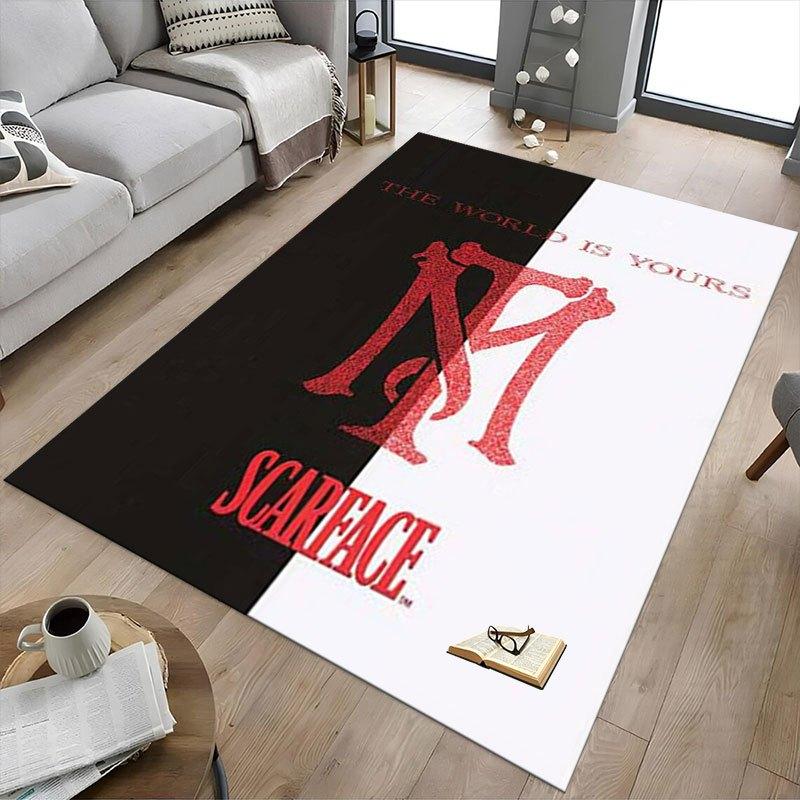 1 шт. Коврик для офисного кресла Scarface, Мягкий, Удобный, Всесезонный, Идеально подходит для дома, спальни или офисного декора, Идеальный подарок для