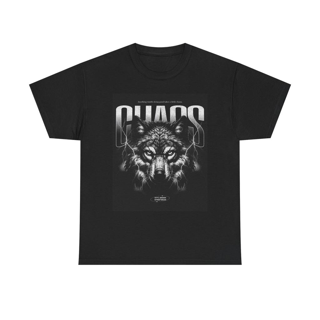 Men's and Women's T-shirts Chaos Wolf Graphic