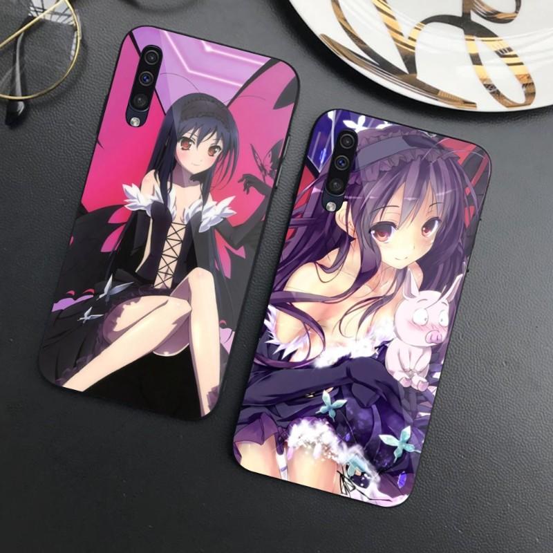 Чехол для телефона Accel World для Samung A32 A51 A52 ПРИМЕЧАНИЕ 10 20 S10 S20 S21 S22 Pro, ультра черный стеклянный чехол для телефона из поликарбоната