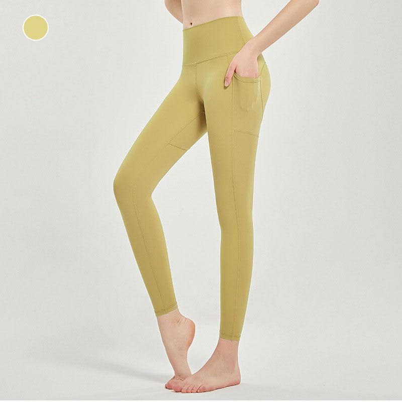 Leggings Women Yoga High Solid Waisted Cycling Pants Butt Lifting Gym Leggings Comfortable Sport Running Exercise Tights With Pockets