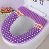 1Pcs Washable Winter Warm Toilet Seat Cover Closestool Mat Bathroom Accessories Soft O-shape Toilet Seat Pad KTY
