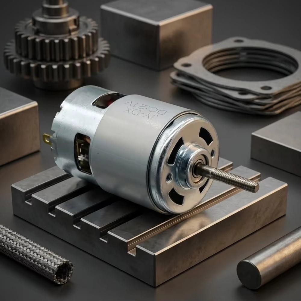 21V Grass Trimmer Motor Metal Shell Brush Cutter Motor Durable DC Motor Grass Trimmer Refit