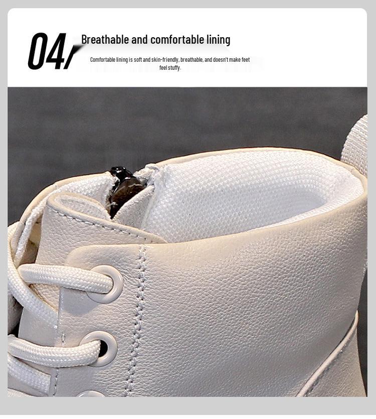 2025 Новые женские ботильоны в британском стиле - Осенняя коллекция, Универсальные ботинки Мартина на толстой подошве с внутренней платформой для стройнящего эффекта