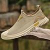 Модная легкая мужская повседневная обувь Дышащие мужские повседневные кроссовки Нескользящие мужские слипоны Лоферы Уличная сетчатая обувь для ходьбы