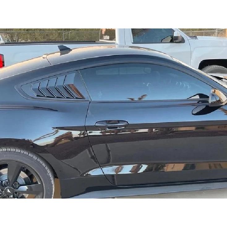 Rear Quarter Window Louvers For Ford Mustang 2015- Scoops Spoiler Car Tunning Panel Side Air Vent Cover Windshield
