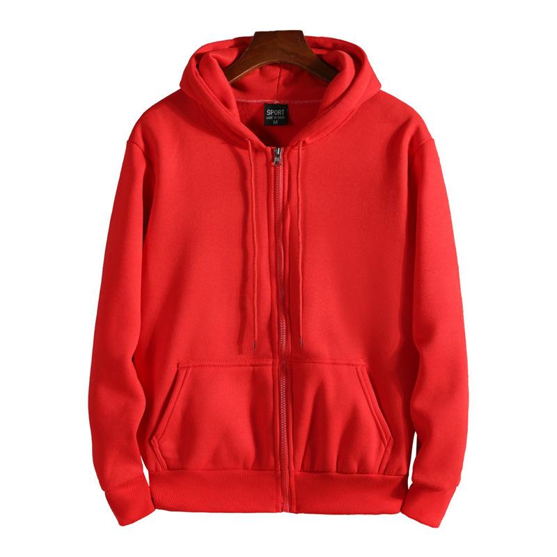 Мужские и женские однотонные плюшевые толстовки на молнии Harajuku Y2K, толстовки с капюшоном и длинными рукавами на шнуровке, корейская повседневная карманная куртка