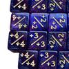 24 штуки кубиков, счетчик жетонов, игральные кости, карточная игра, отслеживание математических манипуляций