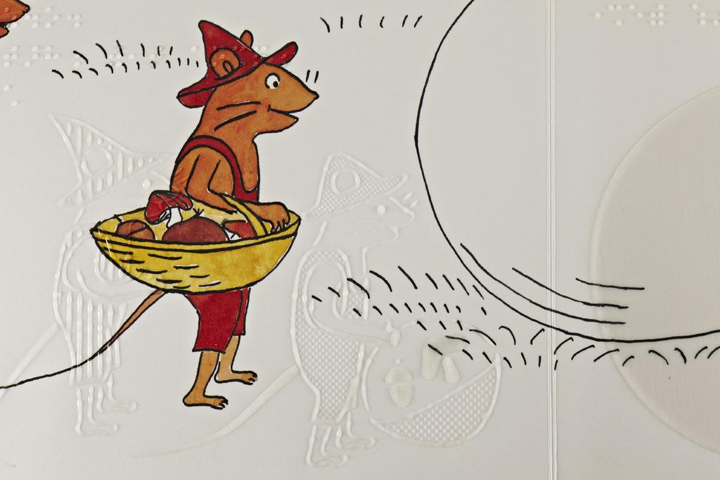 Осязаемая книга с картинками Тенджи Цуки Гуритогура