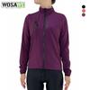 Wosawe Women's Cycling Jacket Skin-friendly Windproof YKK Full Zipper Bicycle Jackets Ladies