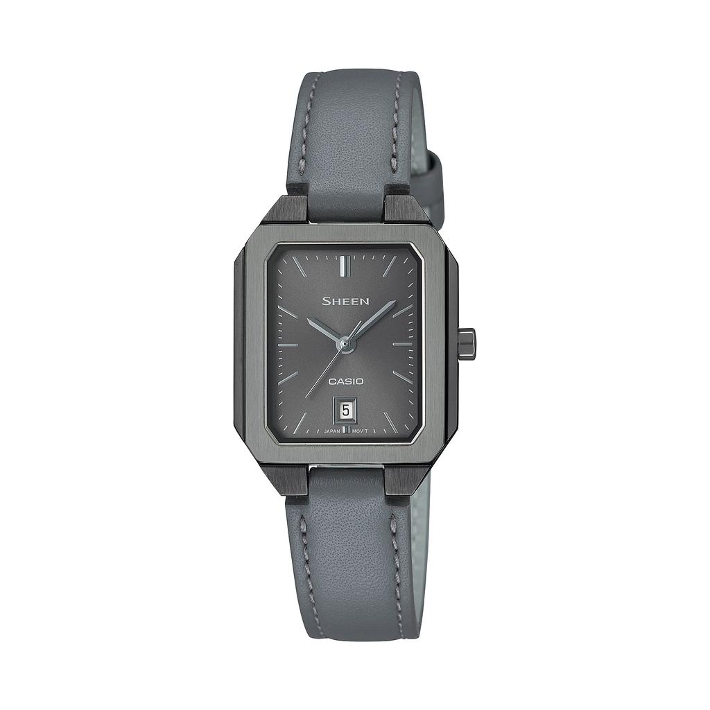 Casio Женские аналоговые кварцевые часы Sheen из нержавеющей стали с водозащитой 50 м SHE-4555BL-8A