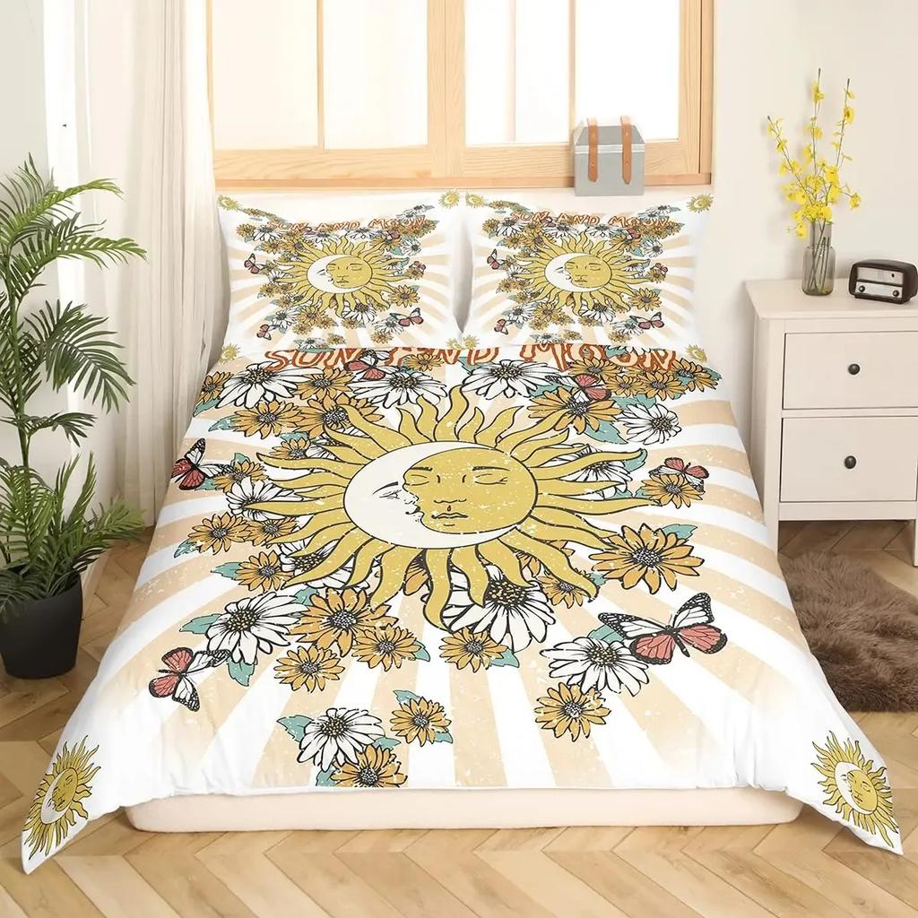 3D Символы Викинг Руны Набор Пододеяльников Комплекты Постельного Белья Полный Размер, Скандинавский Чехол для Одеяла Стиранный Чехол-Покрывало из Микрофибры