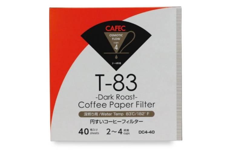 CAFEC filter - DARK white cup4 40pcs DC4-40W