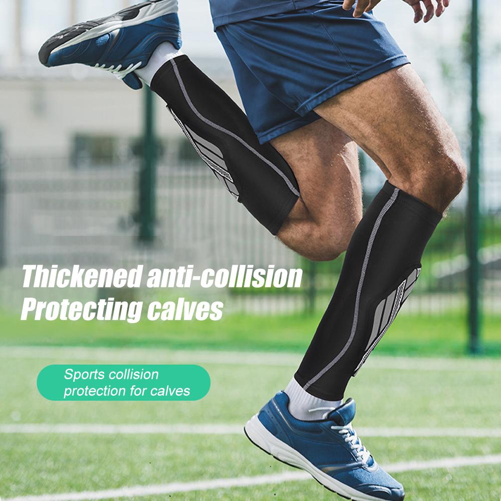 1 шт. компрессионный рукав для голени с подкладкой из ЭВА для мужчин и женщин, шины для голени, поддержка ног, бег, футбол, щитки для голени