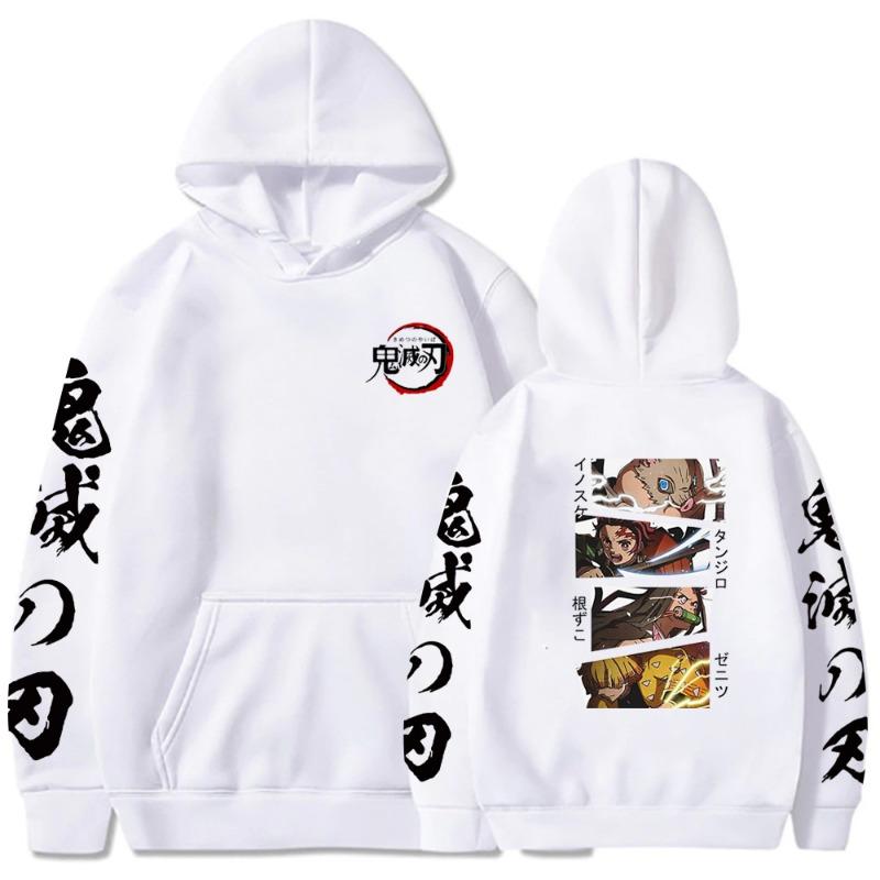 Japanese Animation Hoodie Fashion Men's and Women's Harajuku Pullover Street Wear Unisex Autumn Winter Plushed Sweater
