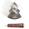 Chocolate Pen + 3 Mini Stainless Steel Christmas Tree Cookie Cutters