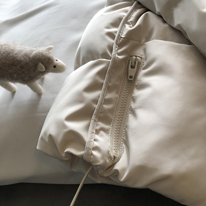 Женский зимний осенний пуховик, вязаный воротник с капюшоном, короткое однобортное пальто, парка в консервативном стиле, женская шикарная верхняя одежда, женская