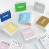 2026 Mini Desktop Calendar Cute Cartoon Desk Planner with Spiral Binding Small Planning Notebook for Office Home